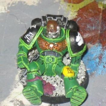 Injured Salamanders Space Marine Objective by WarlordSkarfang