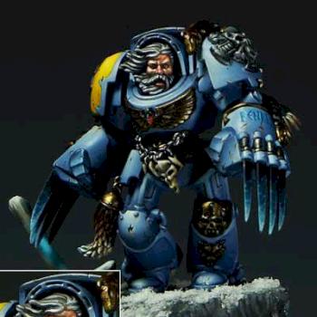 wolf guard in terminator amour with claws by EricChan1981