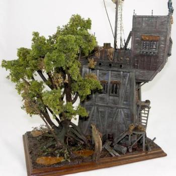 Boathouse & Tree by jo b