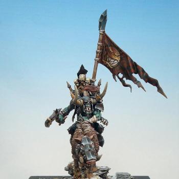 Orc Warboss on Boar by Mananarepublic