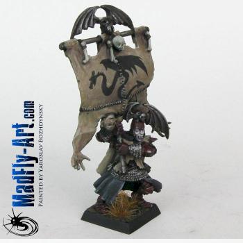 Vampire Counts Standard Bearer by MadFlyArtStudio