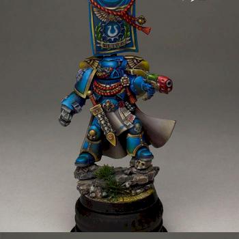 Limited Edition Ultramarines Captain. by Anton Pryakhin