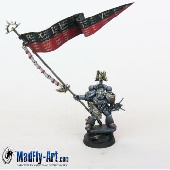 Space Marine Standard Bearer by MadFlyArtStudio