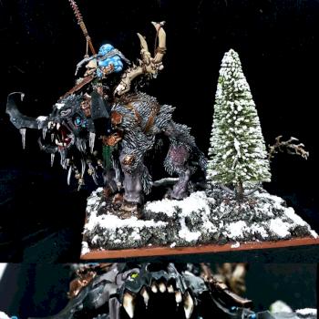 Icy Ogre Kingdom Stonehorn by Simon Moon