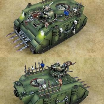 Nurgle Chaos Rhino by GregJea