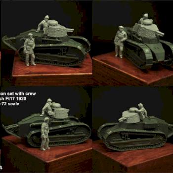 FT 17 Polish crew 1:72 scale by Scibor