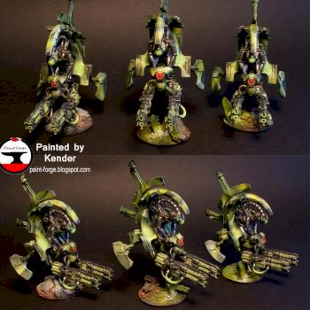 Necron Tomb Blades team 2 by Kenderus