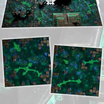NECRON MODULAR 72x48 BATTLE GAMEBOARD 2014 by studiolevel