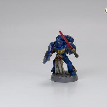 Ultramarine Captain by Tomas Gessler