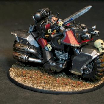 space marine captain on bike by Jodokast