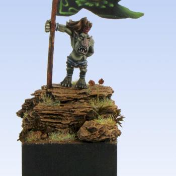 Goblin Standard Bearer by Smok by WhiteRavenFactory