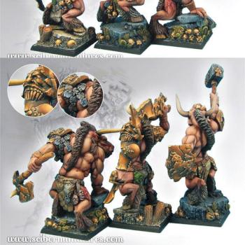 Minotaurs Set from Scibor Monstrous Miniatures by Scibor