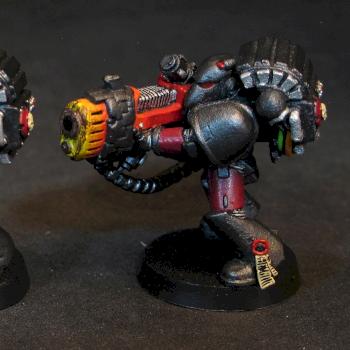 space marines with plasma cannons by Jodokast