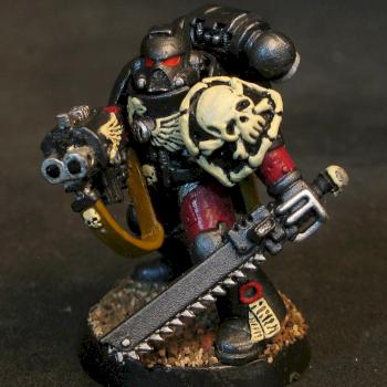 space marine, sergent with storm bolter by Jodokast
