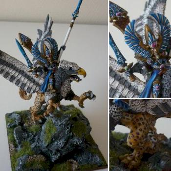 High Elf Eltharion on Stormwing Hero/Lord on Griffon by Hunterofevil