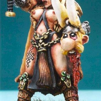 Heartbreaker Hobbies, Blade Maiden Leader, converted and painted for VIC # 4 by brushguy