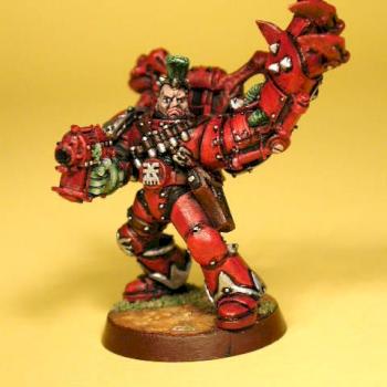Khorne Chaos Marine with Powerfist by doust