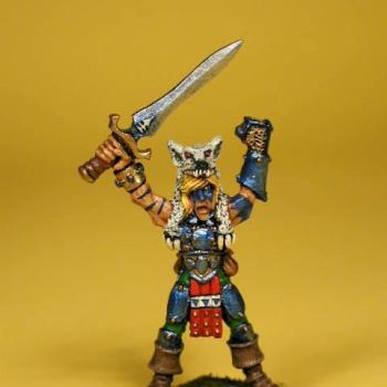 Wood Elf Wardancer Chieftain by fatbastard