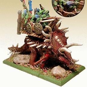 Stegadon with 6 skinks by sappel