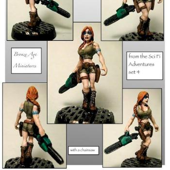 lady with a chainsaw by ALizardInCrimson