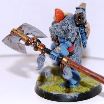 Krom Dragonblaze Space Wolf Great Company Lord Axe Arm view by Korloth Darkwolf