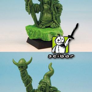 28mm scale Goblin Shaman Greenstuff Sculpture by Scibor