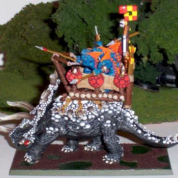 Lizardmen Stegadon by Aric Wulf