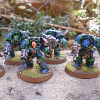 Alpha Legion terminator squad by beatsy