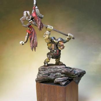 Orc Standard Bearer by AmyBrehm
