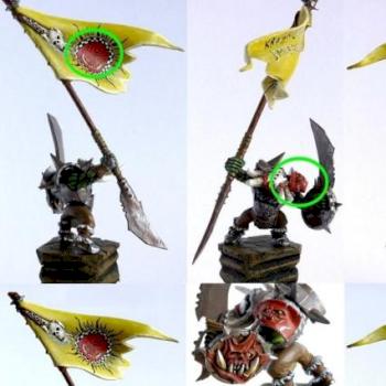 Orc Army Standard Bearer by grahnar