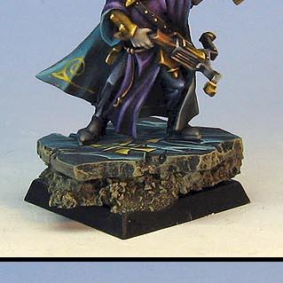 Warhammer Dark Elf assassin on sculpted base by Wappellious