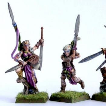 Wood Elves WarDancers by grahnar