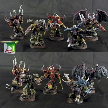 Another five possessed chaos space marines by Idler studio