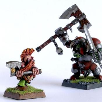 Troll Slayer VS Black Ork by grahnar