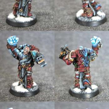 Painted Warhammer 40K Games Day Space Marine glowing by Blasfemos Shop