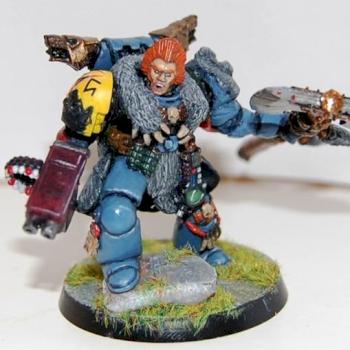 Krom Dragonblaze Space Wolf Great Company Lord by Korloth Darkwolf