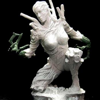 Springtime Treewoman with sculpted claws by Sophia
