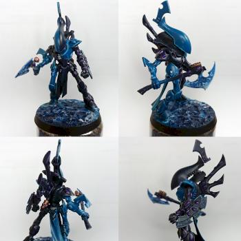 Eldar Wraitblade in water by Shepard