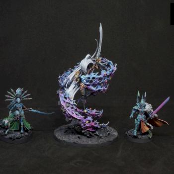 Yncarne, Visarch, Yvraine, Triumvirate of Ynnead by NeonForgeStudio
