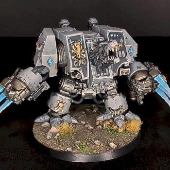 Space Wolves Murderfang Dreadnought by kaiserdean