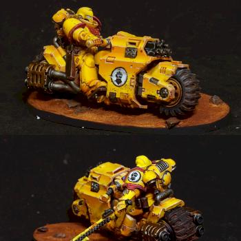Imperial Fist Primaris Outrider by theromko