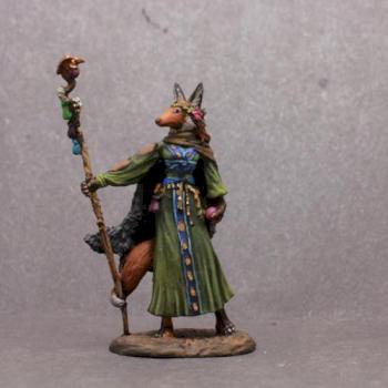 Dark Sword Female Kitsune Druid by superbug983