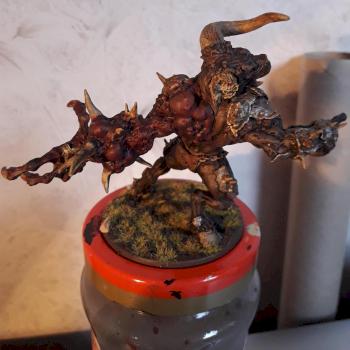 Minotaur Zombicide Black Plague Back by Carpet