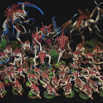 Tyranid Army Hive Guard Termagants Dimachaeron by NeonForgeStudio