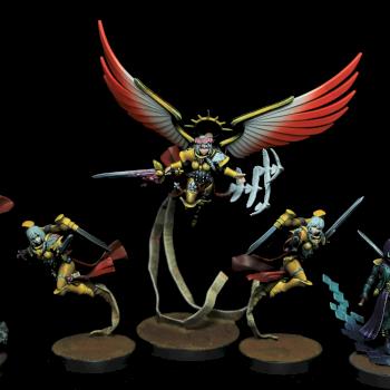 Celestine, The living Saint and bodyguards by Guaboa