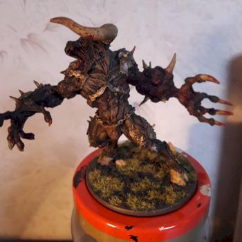 Minotaur Zombicide Black Plague Front by Carpet