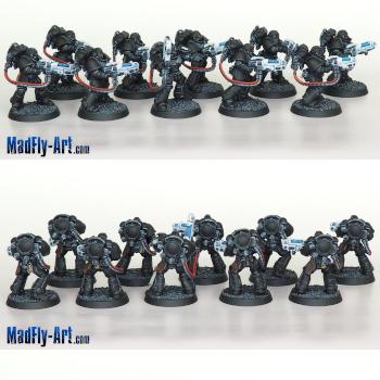 Iron Hands Primaris Hellblasters by MadFlyArtStudio