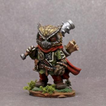 Dark Sword Owl Cleric with Mace by superbug983