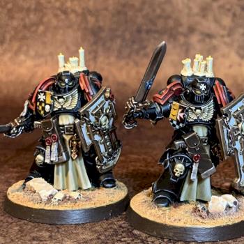 Black Templars Bladeguard veterans by The Apothecary