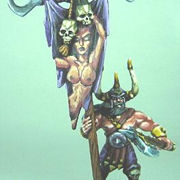 Chaos Army Standard Bearer by golgfag
